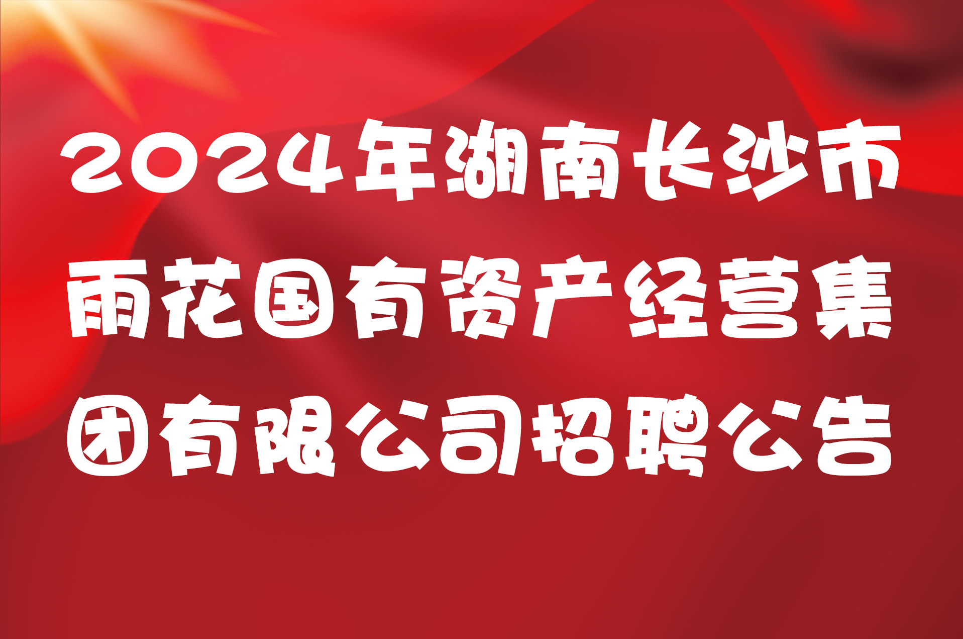 2024湖南长沙市雨花城投集团公开招聘工作人员4人公告